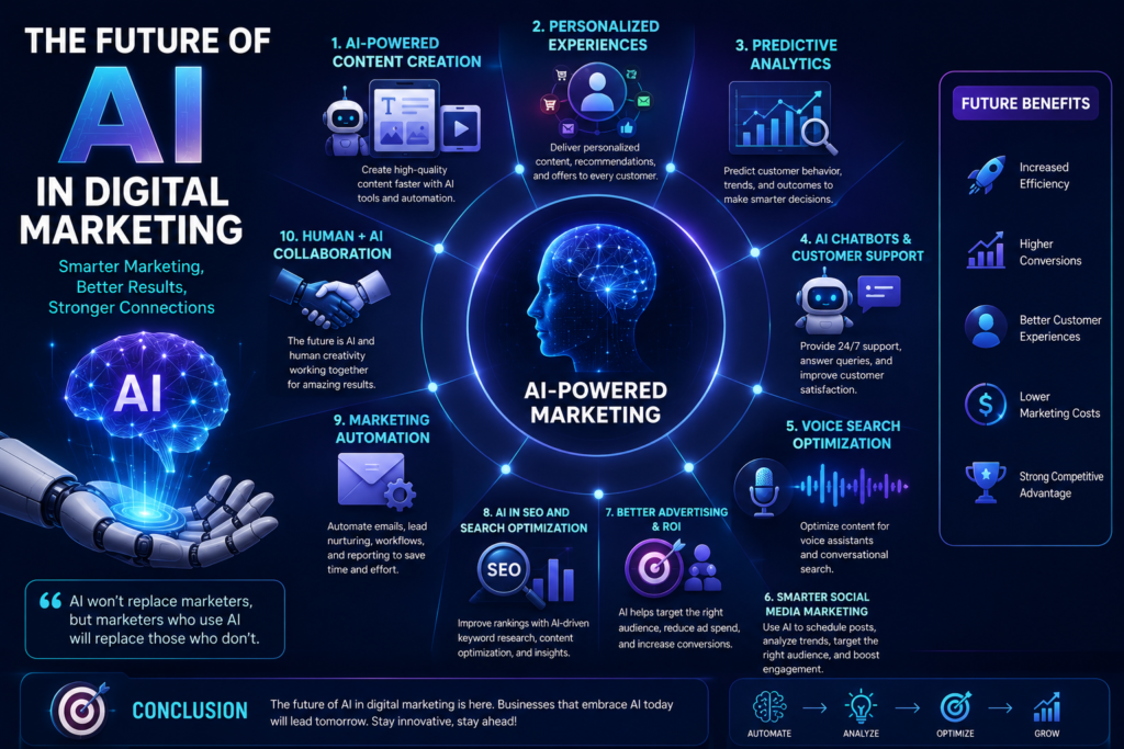 The processing of AI powered Marketing.
